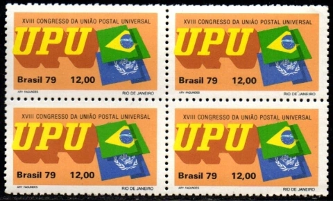 Brasil C 1108 Congresso da UPU União Postal Universal Quadra 1979 NNN