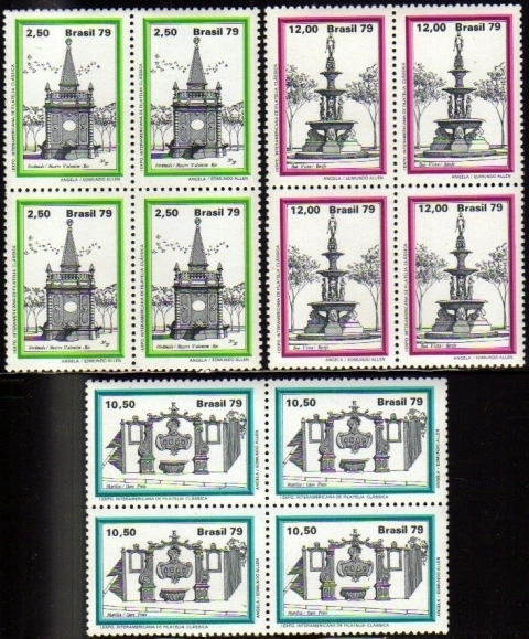 Brasil C 1113/15 Chafarizes Quadras 1979 NNN