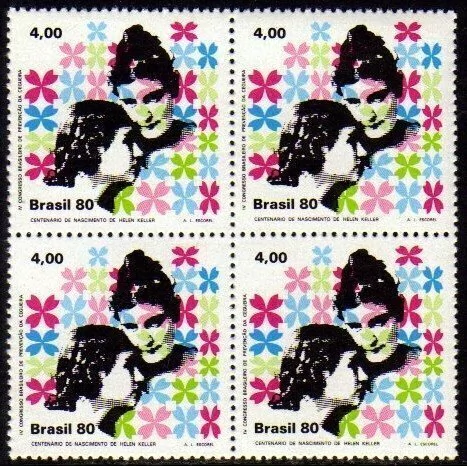 Brasil C 1157 Prevenção da Cegueira Quadra 1980 NNN