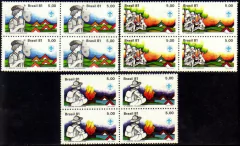 Brasil 1186/88 Jamboree Panamericano Escotismo Quadras 1981 NNN - comprar online