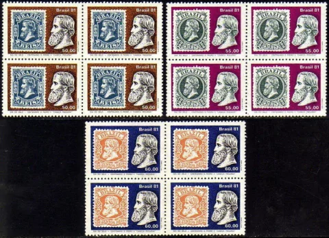 Brasil C 1210/12 D Pedro Cabela Pequena Quadras 1981 Nnn