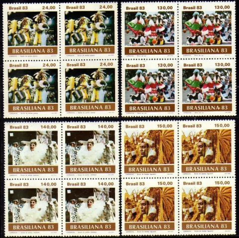 Brasil C 1305/08 Carnaval Quadras 1983 Nnn
