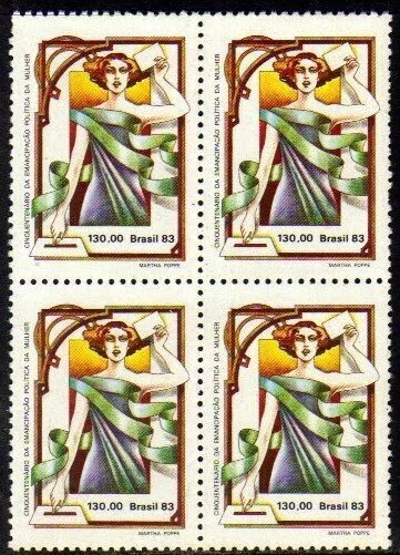Brasil C 1310 EmancipaÆo Politica Da Mulher Quadra 1983 Nnn