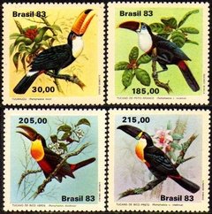 Brasil C 1321/24 Passaros Tucanos 1983 Nnn