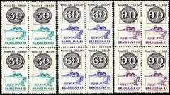 Brasil C 1335/37 Brasiliana Olhos de Boi Quadras 1983 NNN