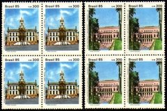 Brasil C 1473/74 Museu Da Inconfidência E Itamaraty Quadras 1985 NNN