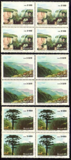Brasil C 1482/84 Parque Nacional Aparados Da Serra Quadras 1985 NNN