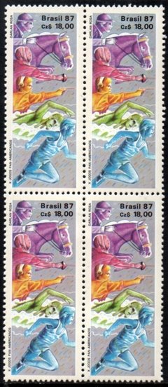 Brasil C 1548 Jogos Panamericanos Pentatlo Quadra 1987 NNN