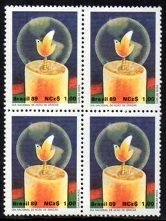 Brasil C 1660 Dia De Ação De Graça Vela Quadra 1989 NNN