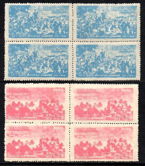 Brasil C 243 + A 071 Batalha de Guararapes Quadra NNN