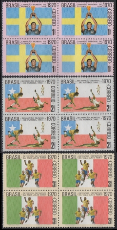 Brasil C 0680/82 Tri Campeão Mundial De Futebol Pelé Quadras 1970 N