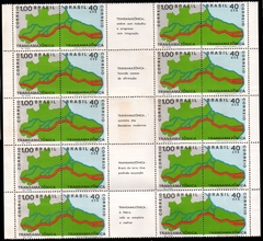 Brasil C 0699/700 Transamazônica Conjunto com 5 Legenda 10 Pares 1971 N