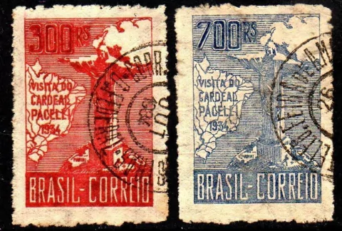 Brasil C 0078/79T Pacelli 1ª Tiragem Azul com triângulo U
