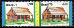 Brasil C 0885/86 Habitações Faixa Amarela No Centro Par 1975 NNN