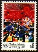 01128 Nações Unidas 055 África Em Crise Pintura Nnn