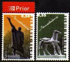 01331 Bélgica 3296/97 Cavalos Escultor Nnn