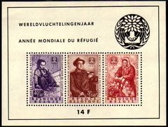 01450 Bélgica Bloco 32 Ano Mundial Dos Refugiados Nnn