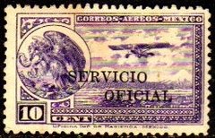 01900 México Aéreo Oficial 24A Sobrecarga H denteação 12 Filigrana B Raro N