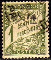 01946 Mônaco Taxas 01 Numeral NN (d)
