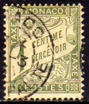 01946 Mônaco Taxas 01 Numeral NN (e)