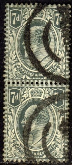 02673 Inglaterra 123 Eduardo VII Par Vertical U