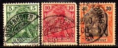 02905 Alemanha Reich 53/54 + 57 Germania U