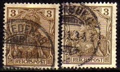 02909 Alemanha Reich 54a + 54b Germania U (b)