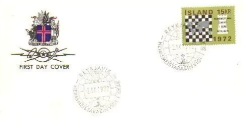 04544 Islândia FDC Tema Xadrez 1972 - comprar online