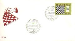04545 Islândia FDC Tema Xadrez 1972