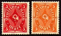 05635 Alemanha Reich 225 + 227 Corneta Nnn