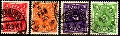 05671 Alemanha Reich 225+227+230+232 Corneta U