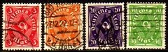 05674 Alemanha Reich 225+227+230+232 Corneta U
