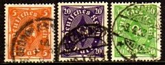 05675 Alemanha Reich 227 + 230 + 232 Corneta U