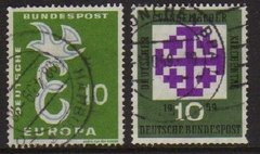 06747 Alemanha Ocidental 164 + 187 Tema Europa Igreja Evangélica U