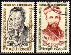 07588 França 1248 + 1252 Herois Da Resistência U