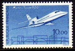 07666 França 2372 Avião Falcon Mystere Nnn