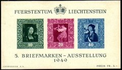 07871 Liechtenstein Bloco 08 Exposição Filatélica Nn
