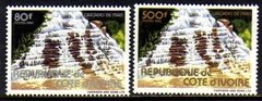 08176 Costa do Marfim Cote D'Ivoire 645a/b Cascatas De Man Nnn