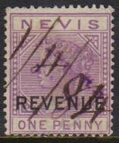 08287 Nevis Fiscal Postal 02 Rainha Vitoria U
