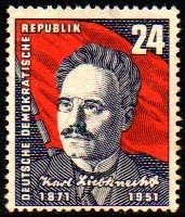 09702 Alemanha Oriental DDR 0046 Karl Liebknecht N