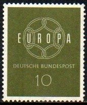 09959 Alemanha Ocidental 193 Tema Europa Logotipo NNN
