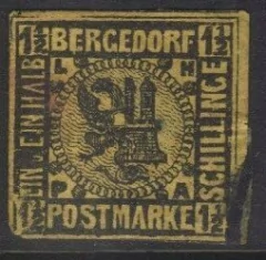 10335 Alemanha Bergedorf 04 Brasão U (Não Expertizado)