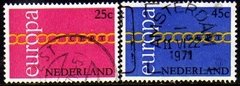 10953 Holanda 932/33 Tema Europa Logotipo U