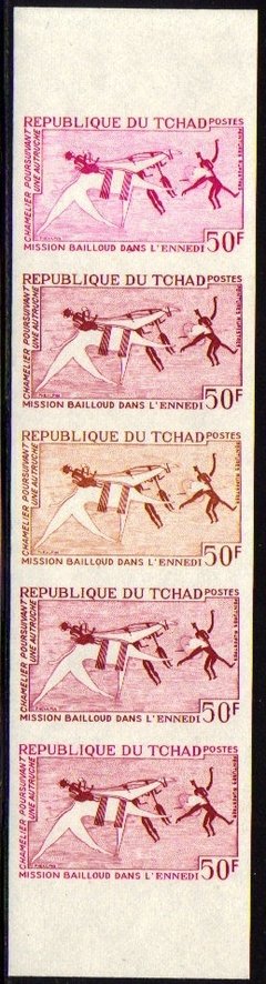 11116 Tchad 148 Pinturas Rupestres Prova De Cor Nnn