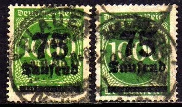 11146 Alemanha Reich 288 Tipos 1 E 2 Sobrecarga U