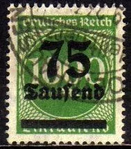 11178 Alemanha Reich 288 Tipo 2 Sobrecarga 4mm U (a)