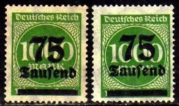 11269 Alemanha Reich 288 Tipos 1 E 2 Sobrecarga Nn