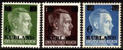 11708 Kurland 1/3 Efigie de Hitler com Sobretaxa NNN