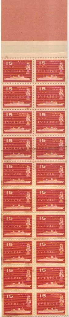 12130 Suécia Carnet 427a Correio Marítimo com manchas N - comprar online