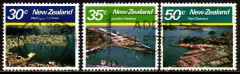12584 Nova Zelândia 771/73 Portos Paisagens U